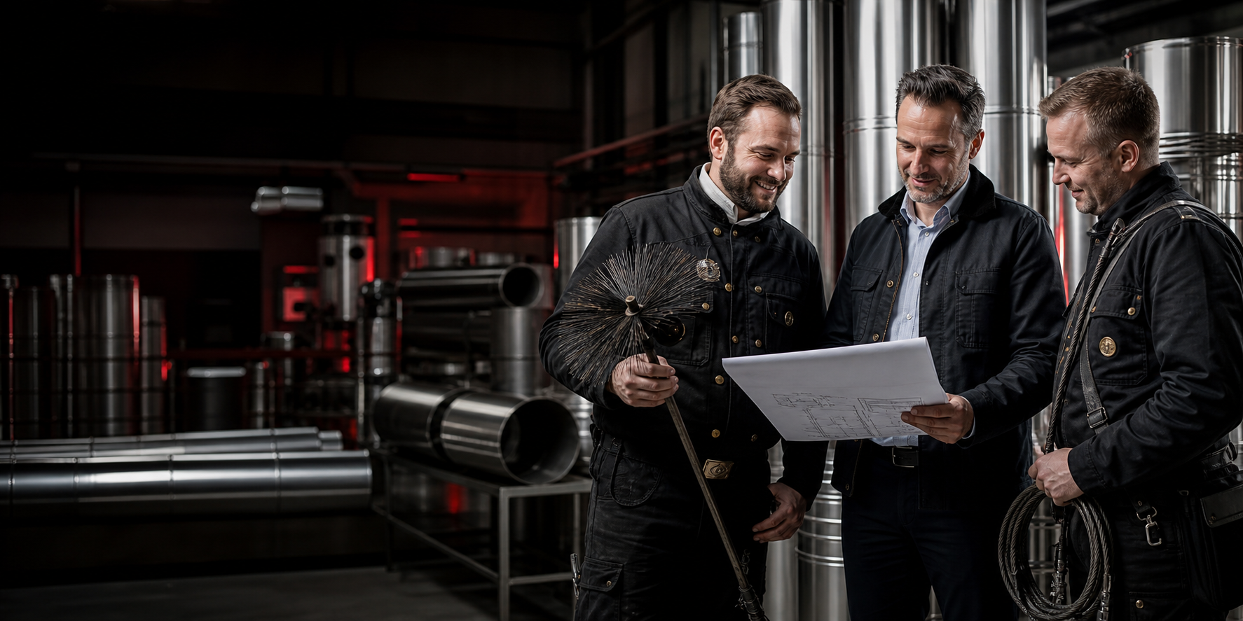 Kominiarz i doradca techniczny HENITOM opiniujący projekt